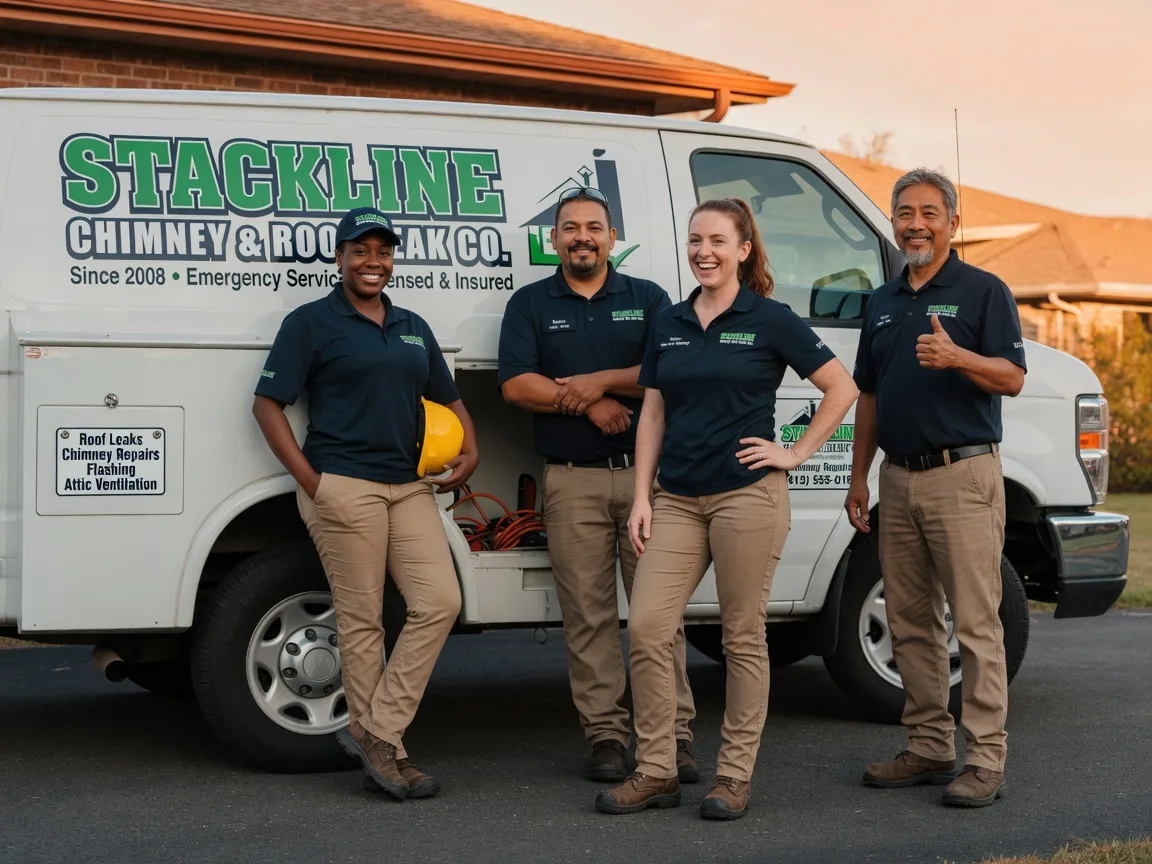 Chimney flashing repair company in Chandler, OK